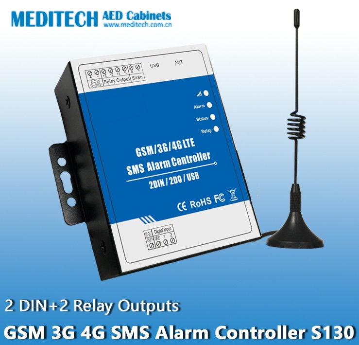 GSM Remote Control and AED Alarm cabinet -GSM AED defibrillator